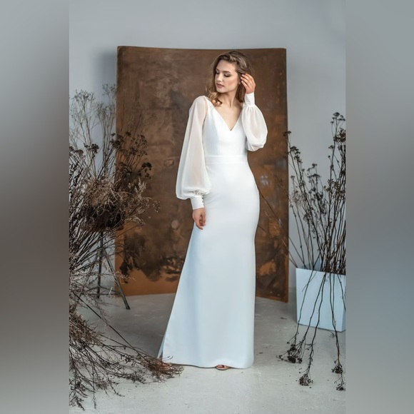 NWT Wedding Dress Sleeves (Detachable) - Picture 5 of 13